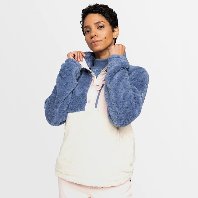  Roxy Alabama Mock Neck Kadın Mavi Polar Üst