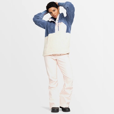  Roxy Alabama Mock Neck Kadın Mavi Polar Üst