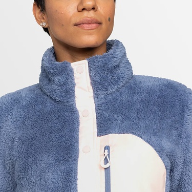  Roxy Alabama Mock Neck Kadın Mavi Polar Üst