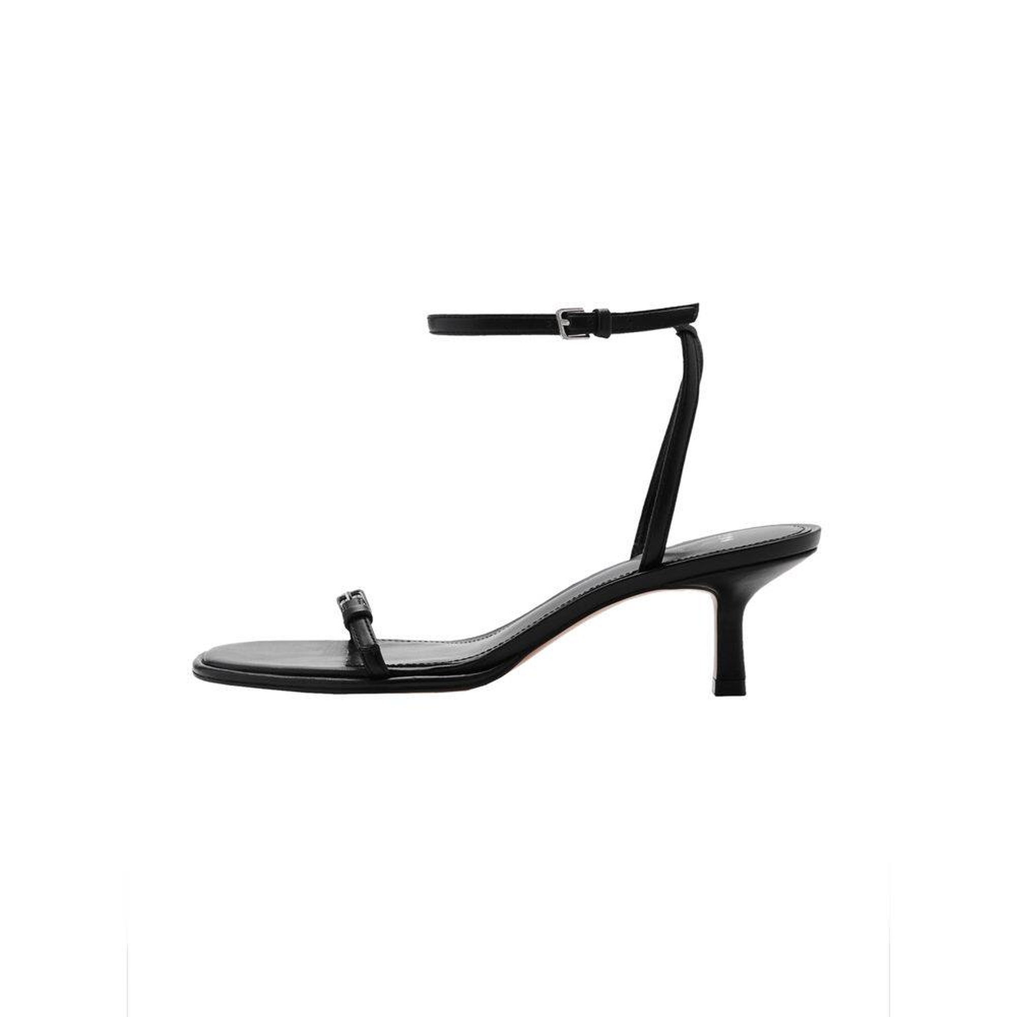 Mango Kadın Tokalı Yüksek Topuklu Sandalet Siyah