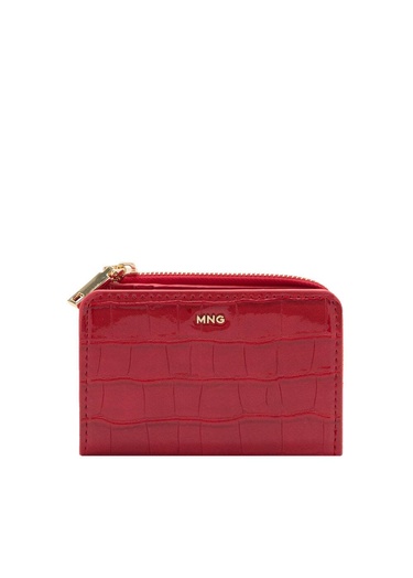  Mango Kadın Timsah Derisi Görünümlü Cüzdan Kirmizi