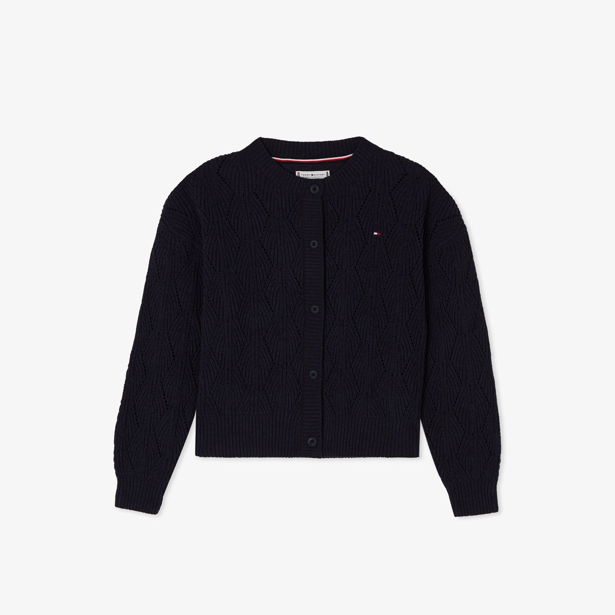 Tommy Hilfiger Chenılle Çocuk Mavi Hırka