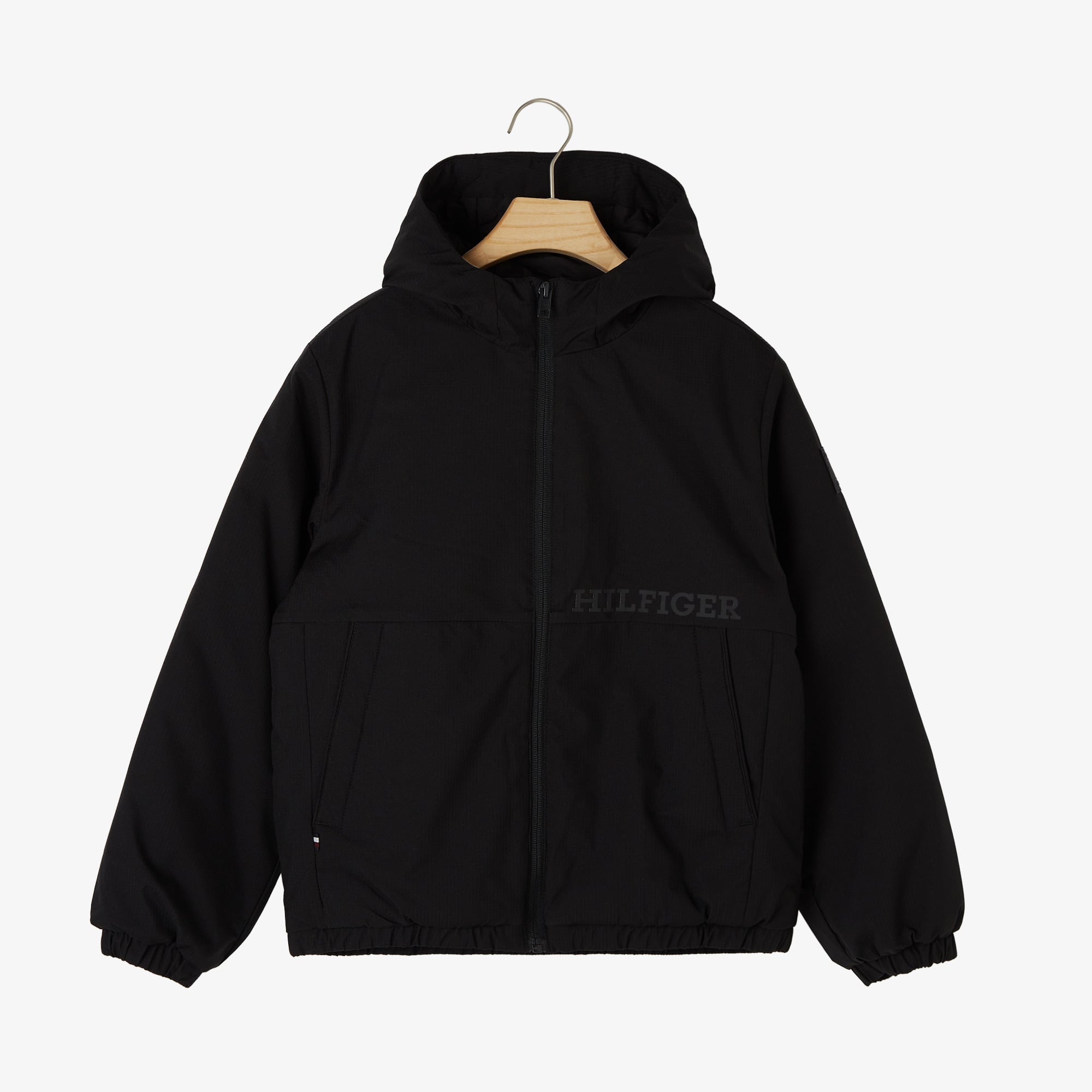 Tommy Hilfiger Light Padded Ribstop Çocuk Siyah Ceket