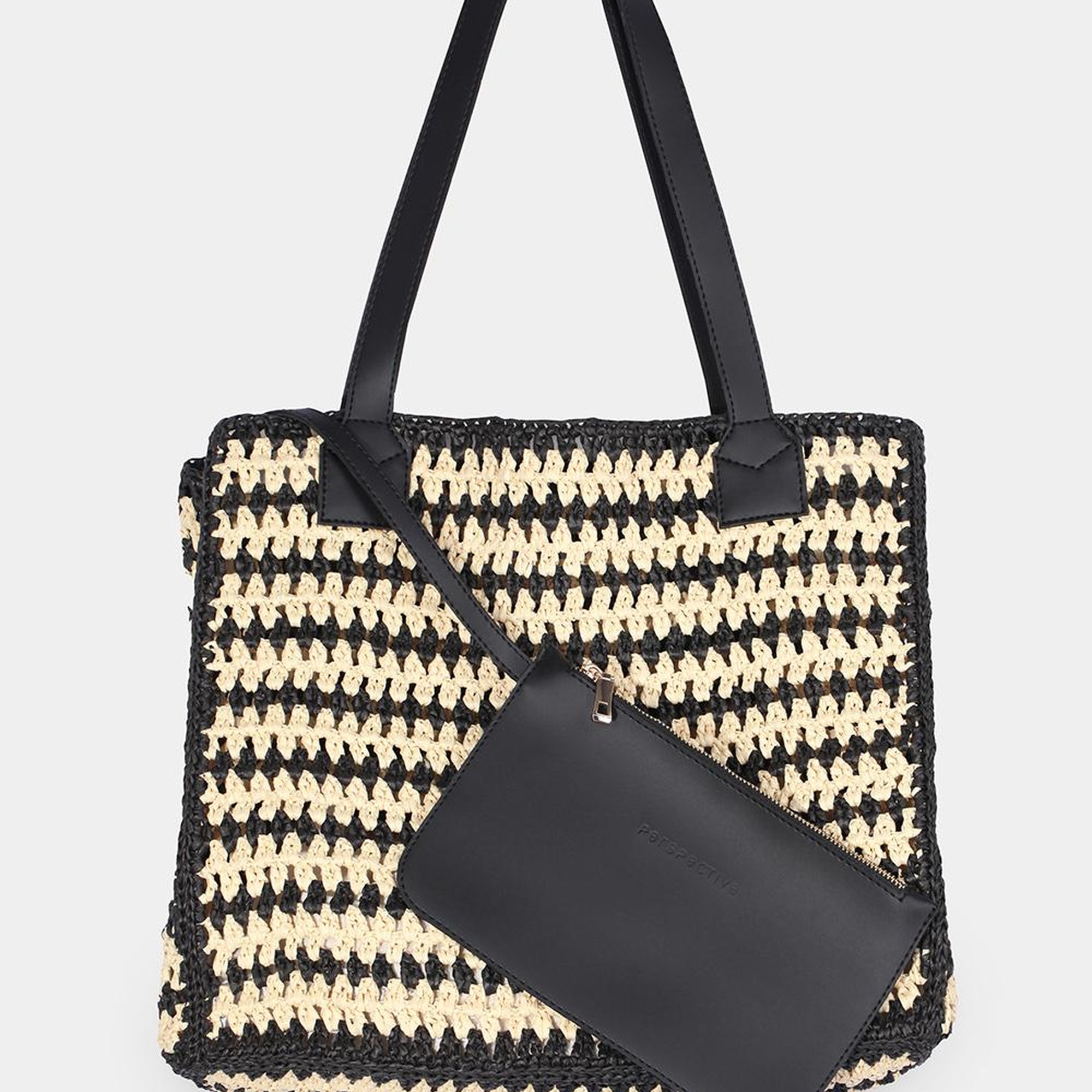 Siyah Beyaz Renk Kadın Çanta