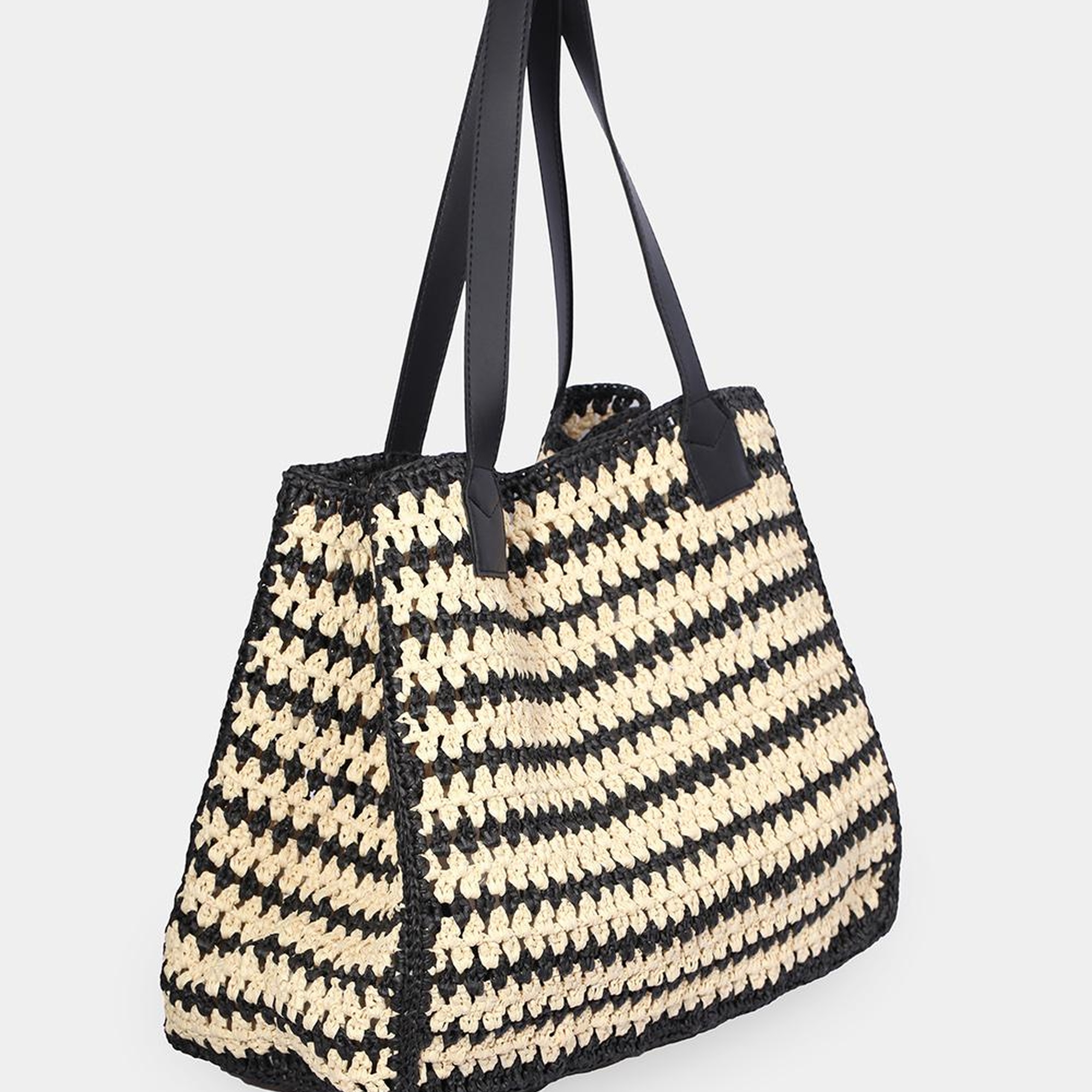 Siyah Beyaz Renk Kadın Çanta