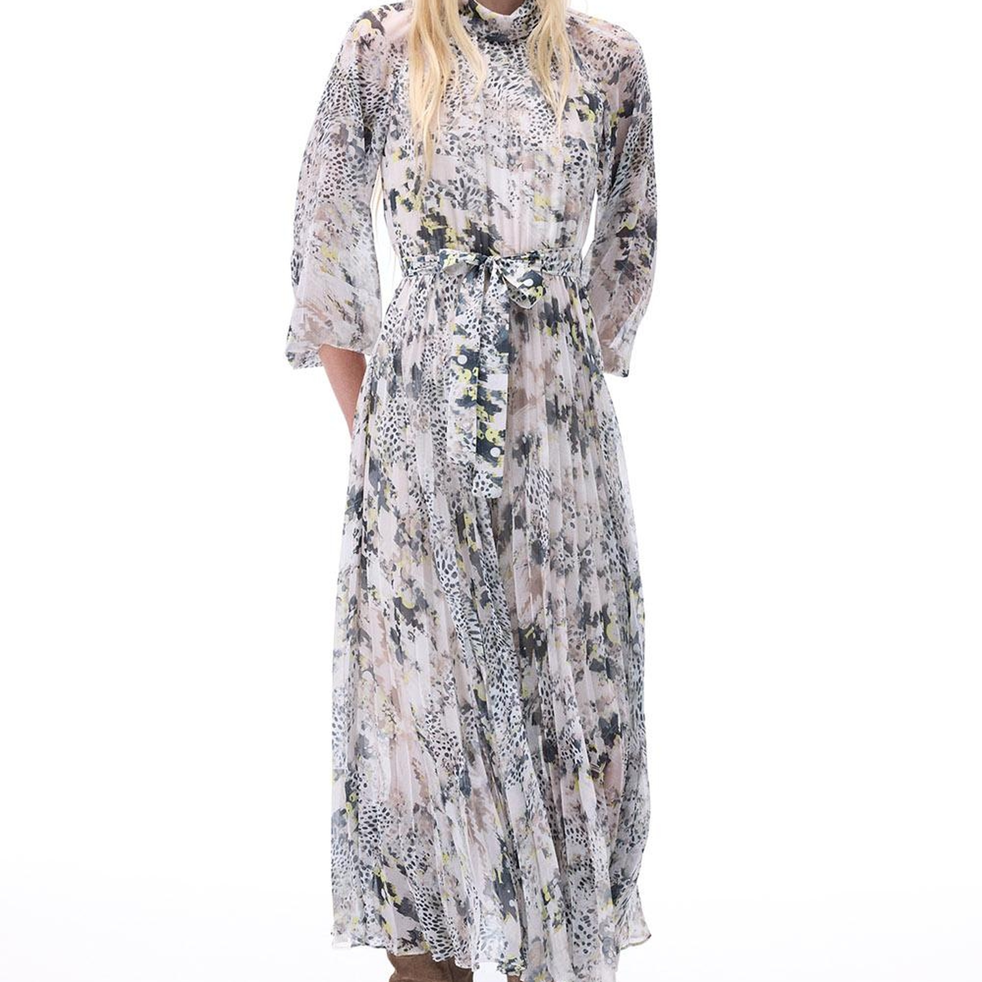 Yoryu Mini Boy Takma Kol Çok Renkli Elbise