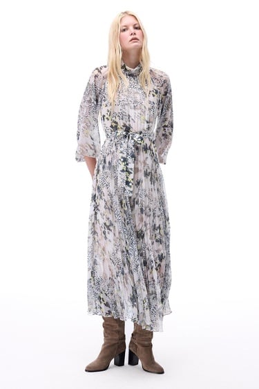  Yoryu Mini Boy Takma Kol Çok Renkli Elbise