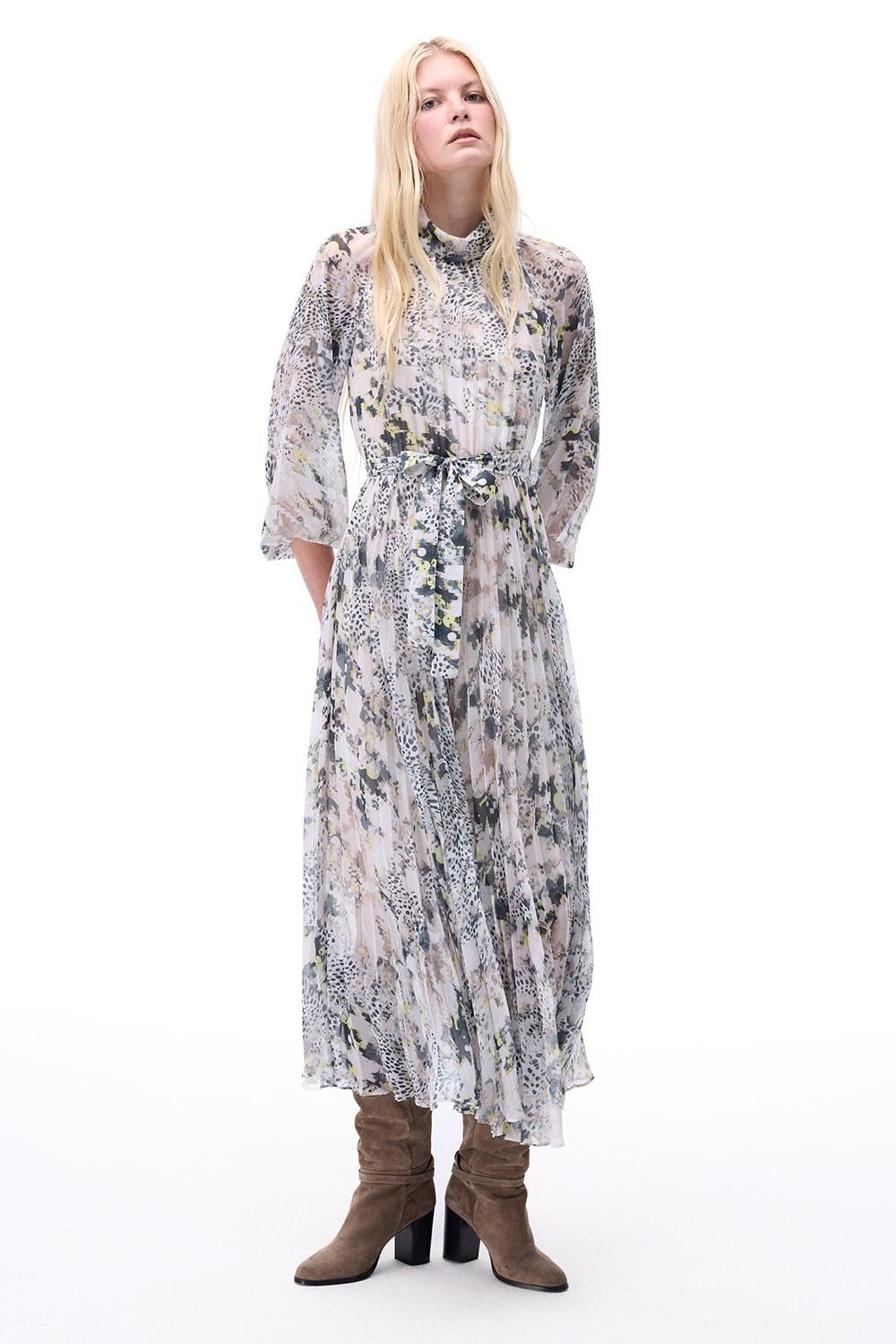  Yoryu Mini Boy Takma Kol Çok Renkli Elbise