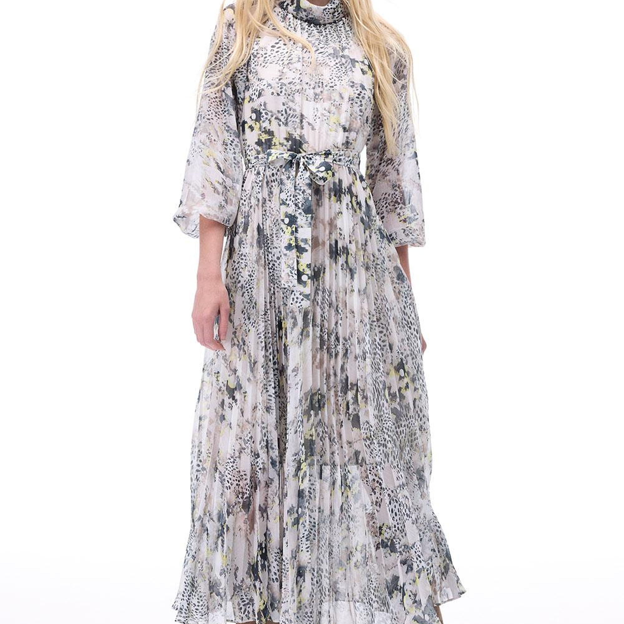 Yoryu Mini Boy Takma Kol Çok Renkli Elbise