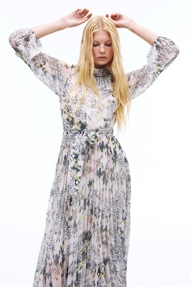  Yoryu Mini Boy Takma Kol Çok Renkli Elbise