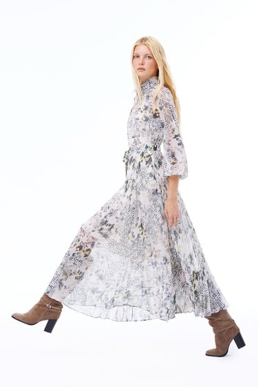  Yoryu Mini Boy Takma Kol Çok Renkli Elbise