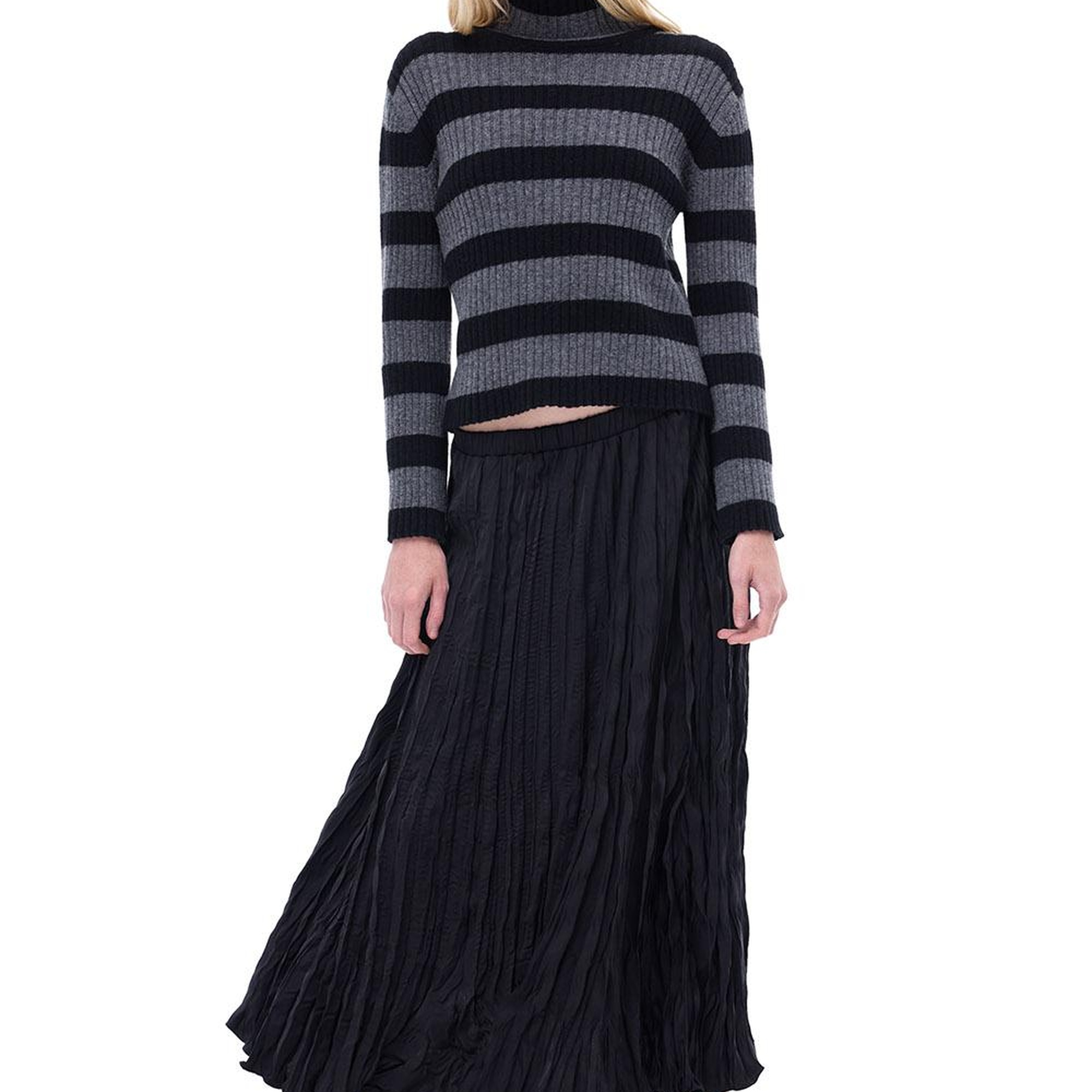 Admilas Rahat Kalıp Midi Boy Siyah Etek