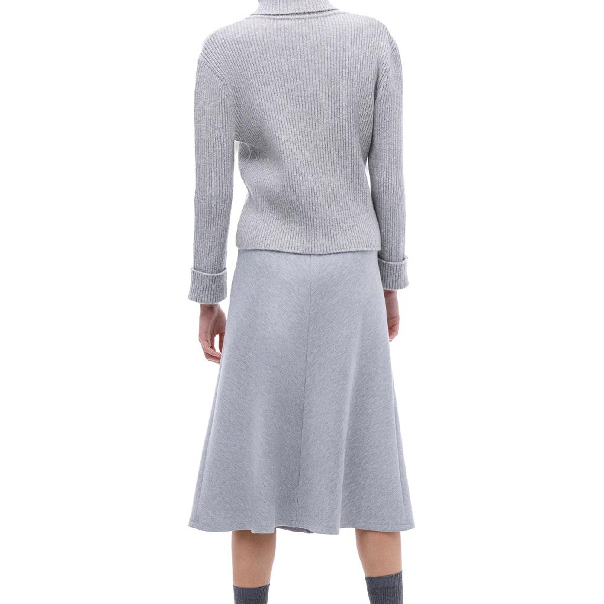 Triko Rahat Kalıp Standart Boy Takma Kol Gömlek Yaka Gri Hırka