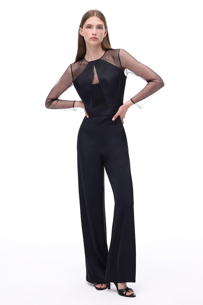  Arians Regular Fit Standart Boy Takma Kol Bisiklet Yaka Siyah Tulum