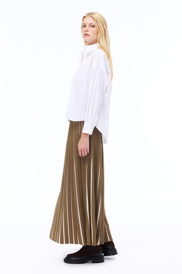  Triko Rahat Kalıp Bilek Boy Hakı Etek