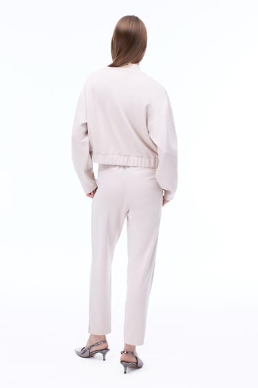  Arnes Regular Fit Standart Boy Takma Kol Bisiklet Yaka Bej Mont