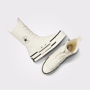  Converse Chuck 70 Plus XHi Unisex Krem Platform Sneaker
