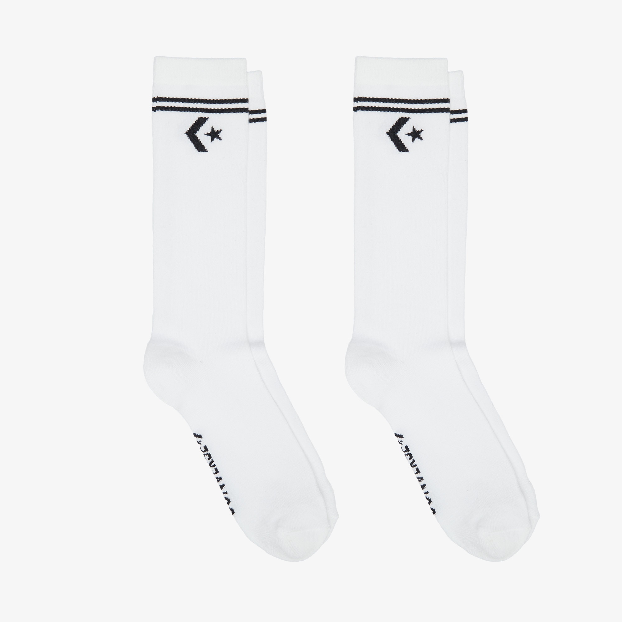 Converse Star Chevron Unisex 2'li Beyaz Uzun Çorap