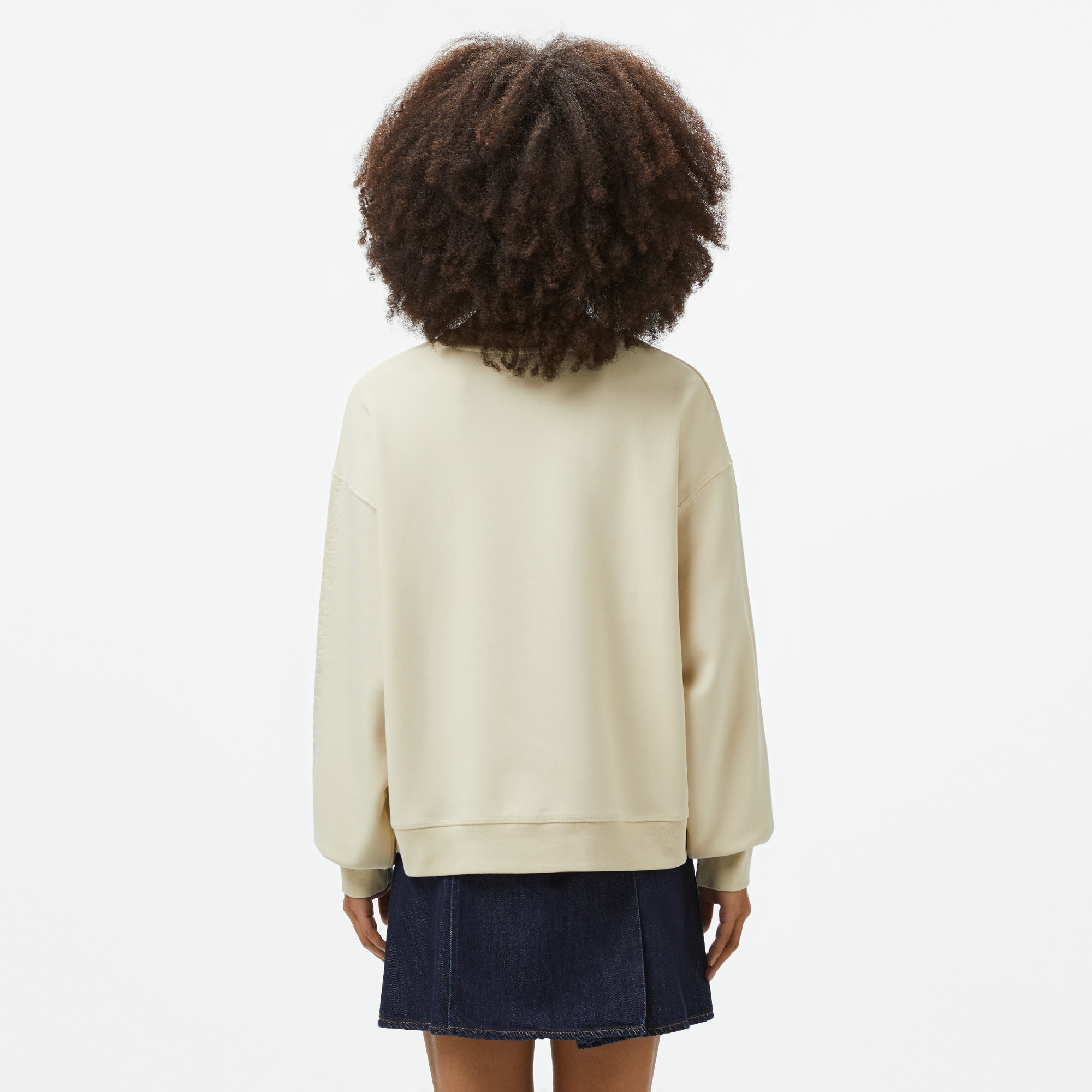 Les Benjamins Classics Kadın Krem Sweatshirt