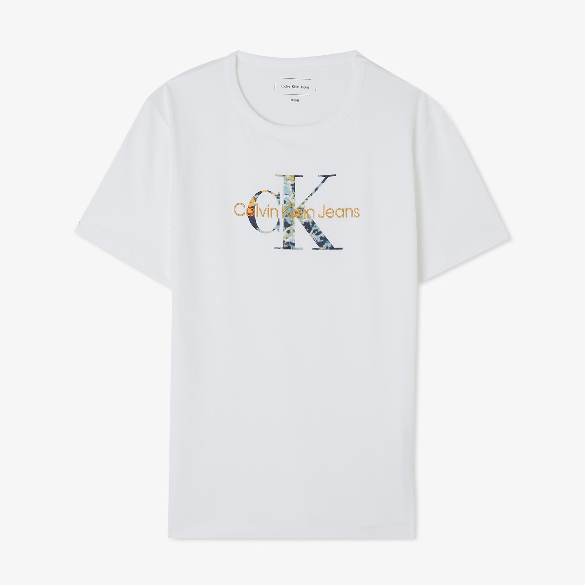 Calvin Klein Jeans Fılled-In Photo Mono Çocuk Beyaz T-Shirt