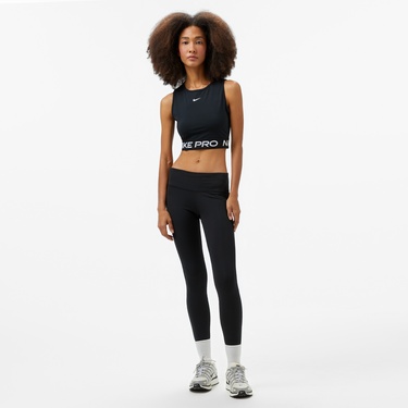  Nike Pro Dri-Fit 365 Kadın Siyah Crop T-Shirt
