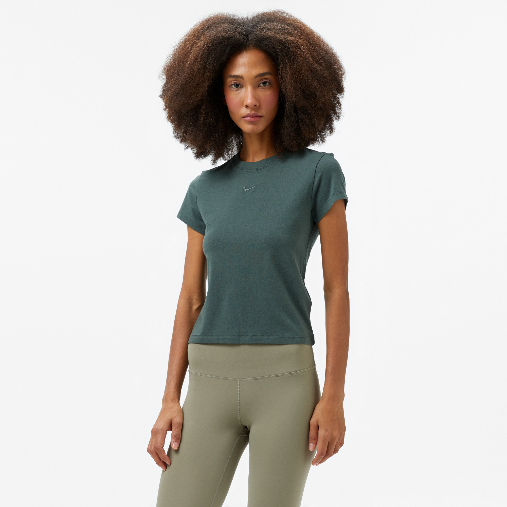 Nike Sportswear Chill Knit Kadın Yeşil T-Shirt