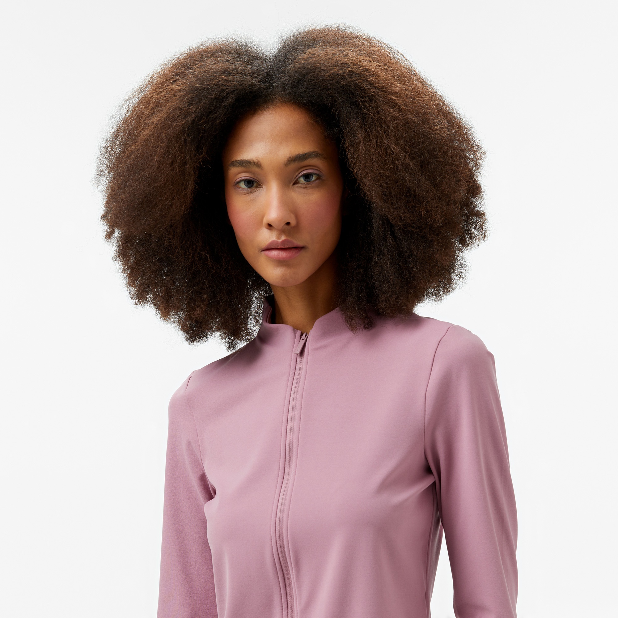 Nike Dri-Fit Zenvy Kadın Mor Uzun Kollu T-Shirt