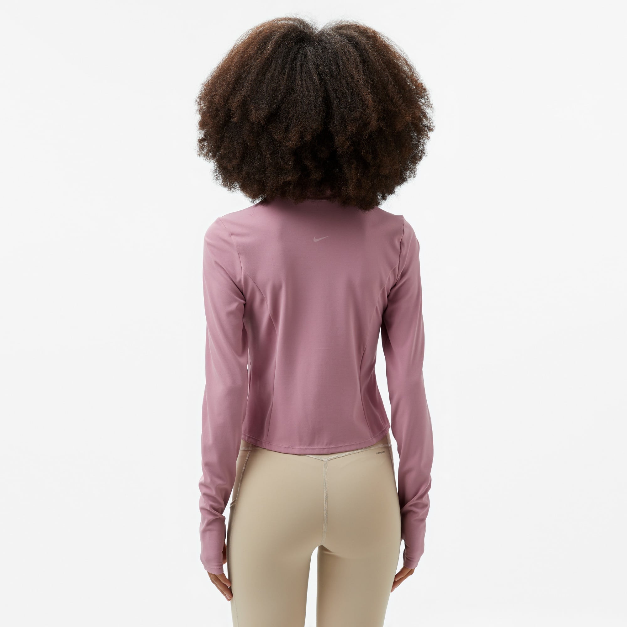 Nike Dri-Fit Zenvy Kadın Mor Uzun Kollu T-Shirt