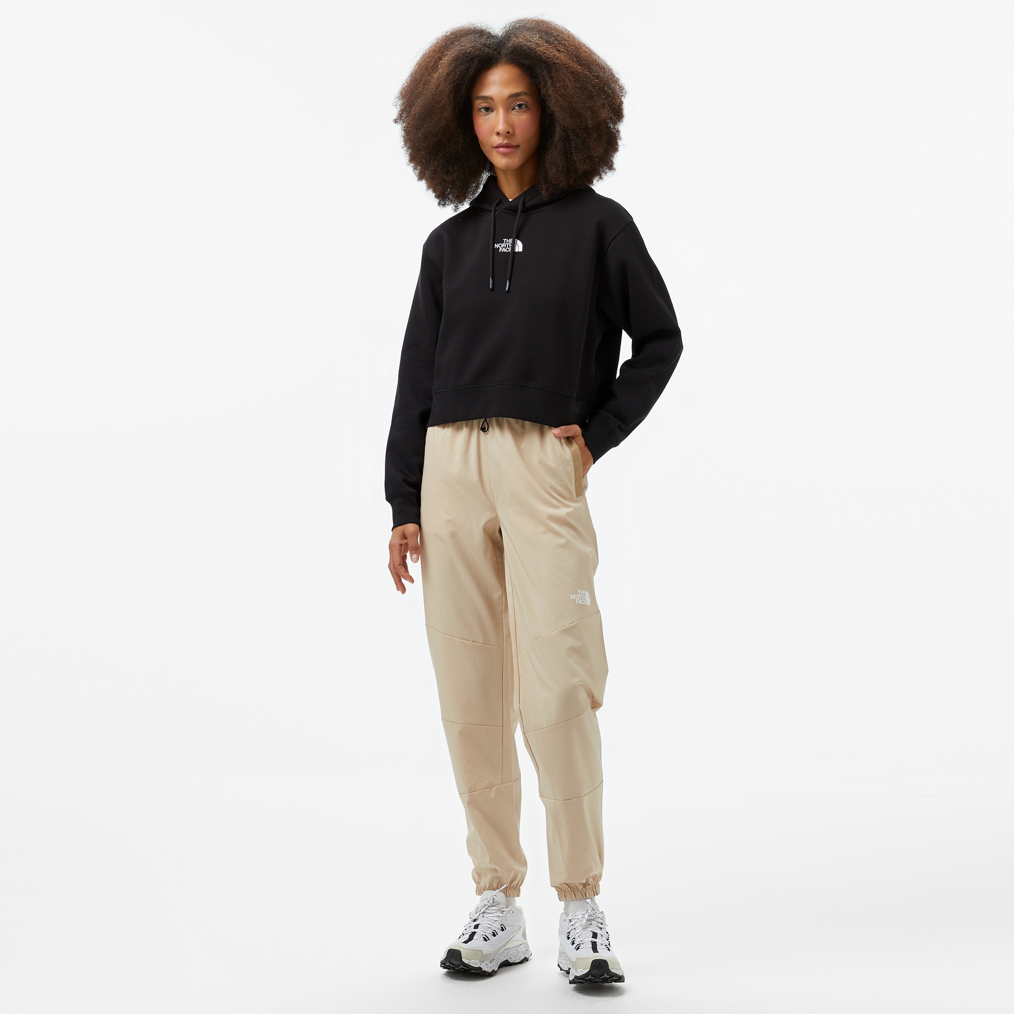 The North Face Essential Crop Kadın Siyah Sweatshirt