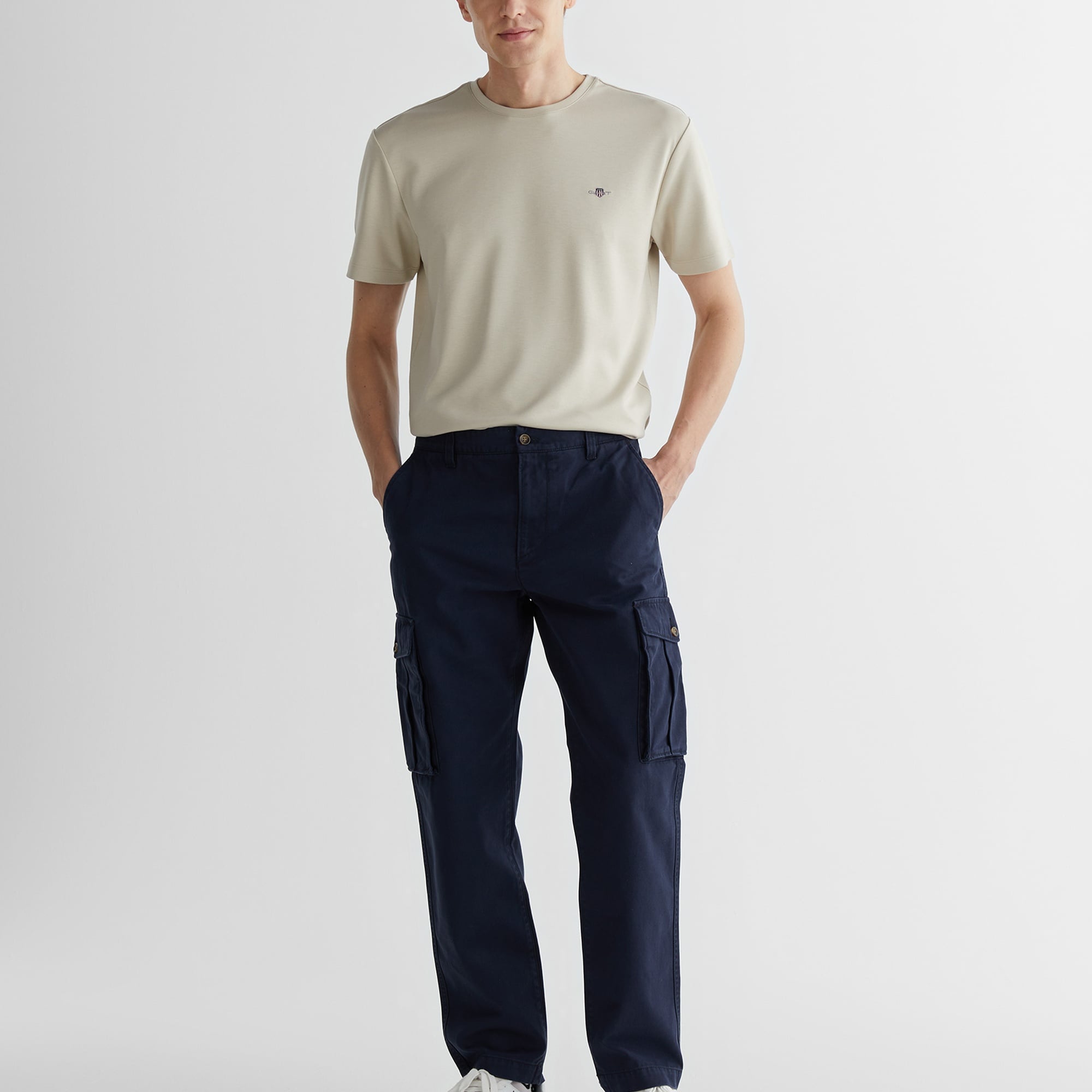 GANT Erkek Lacivert Relaxed Fit Pantolon
