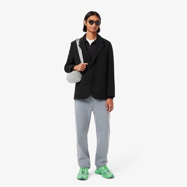  Lacoste Erkek Classic Fit Yarım Fermuarlı Siyah Sweatshirt