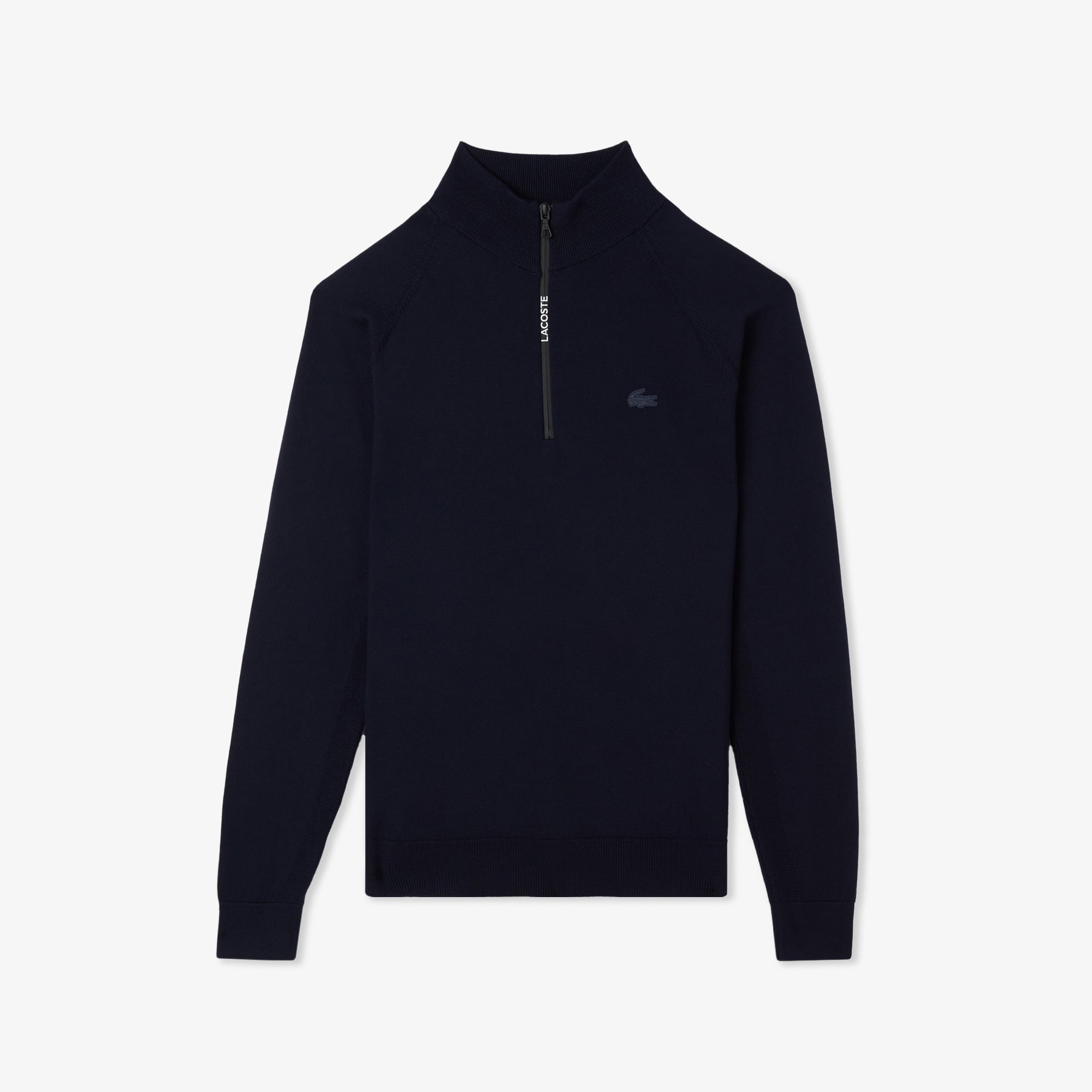 Erkek Regular Fit Yarım Fermuarlı Lacivert Triko