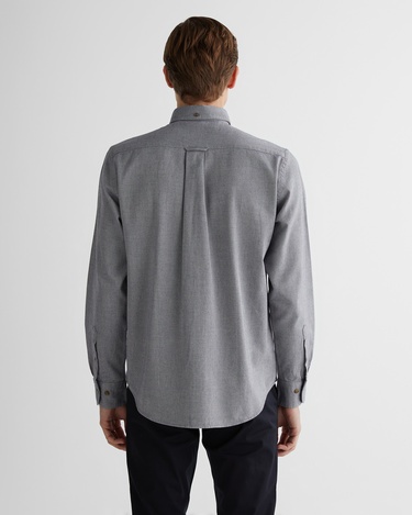  GANT Erkek Gri Regular Fit Düğmeli Yaka Gömlek