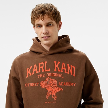  Karl Kani Kani Street Academy Os  Erkek Kahverengi Hoodie