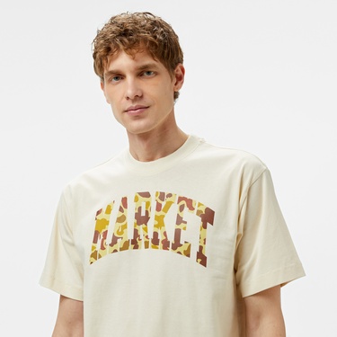  Market Duck Camo Arc Erkek Krem T-Shirt
