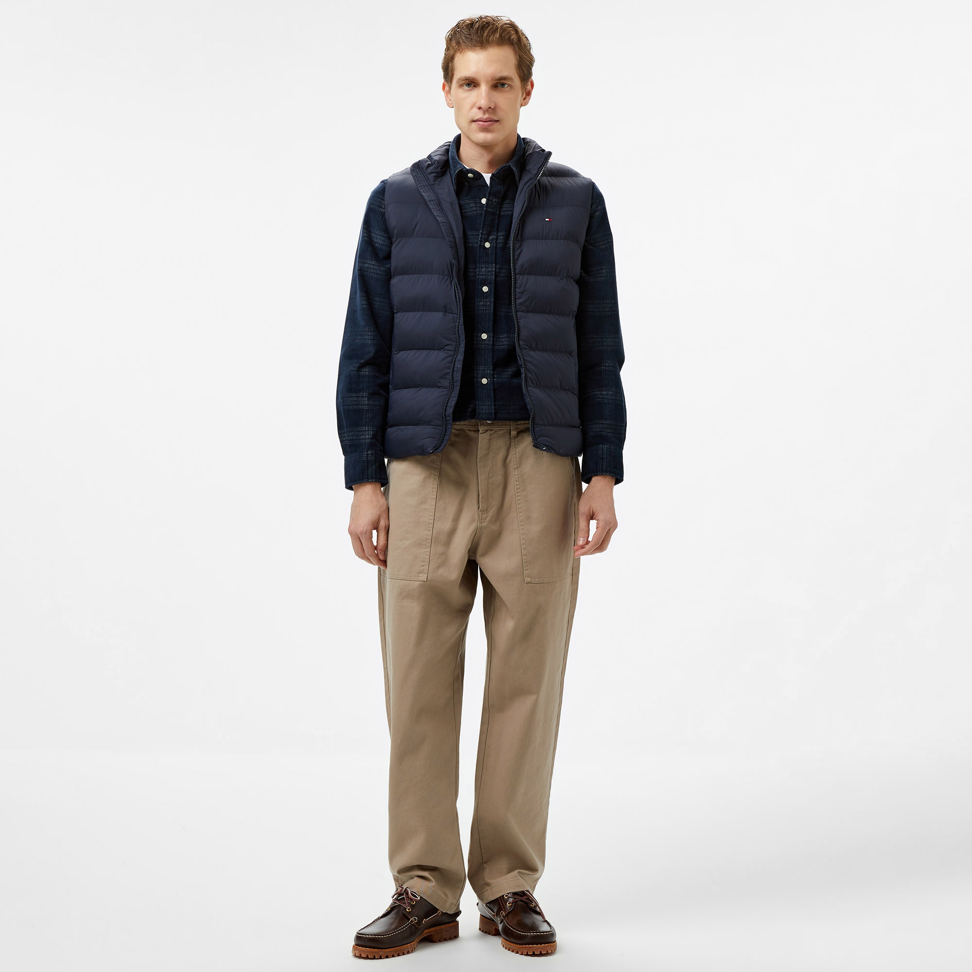 Tommy Hilfiger Mid Weight Erkek Mavi Yelek