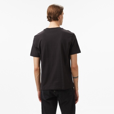  Calvin Klein Jeans Chenille Monologo Erkek Siyah T-Shirt