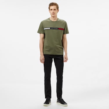  Tommy Hilfiger Hilfiger Chest Insert Erkek Yeşil T-Shirt