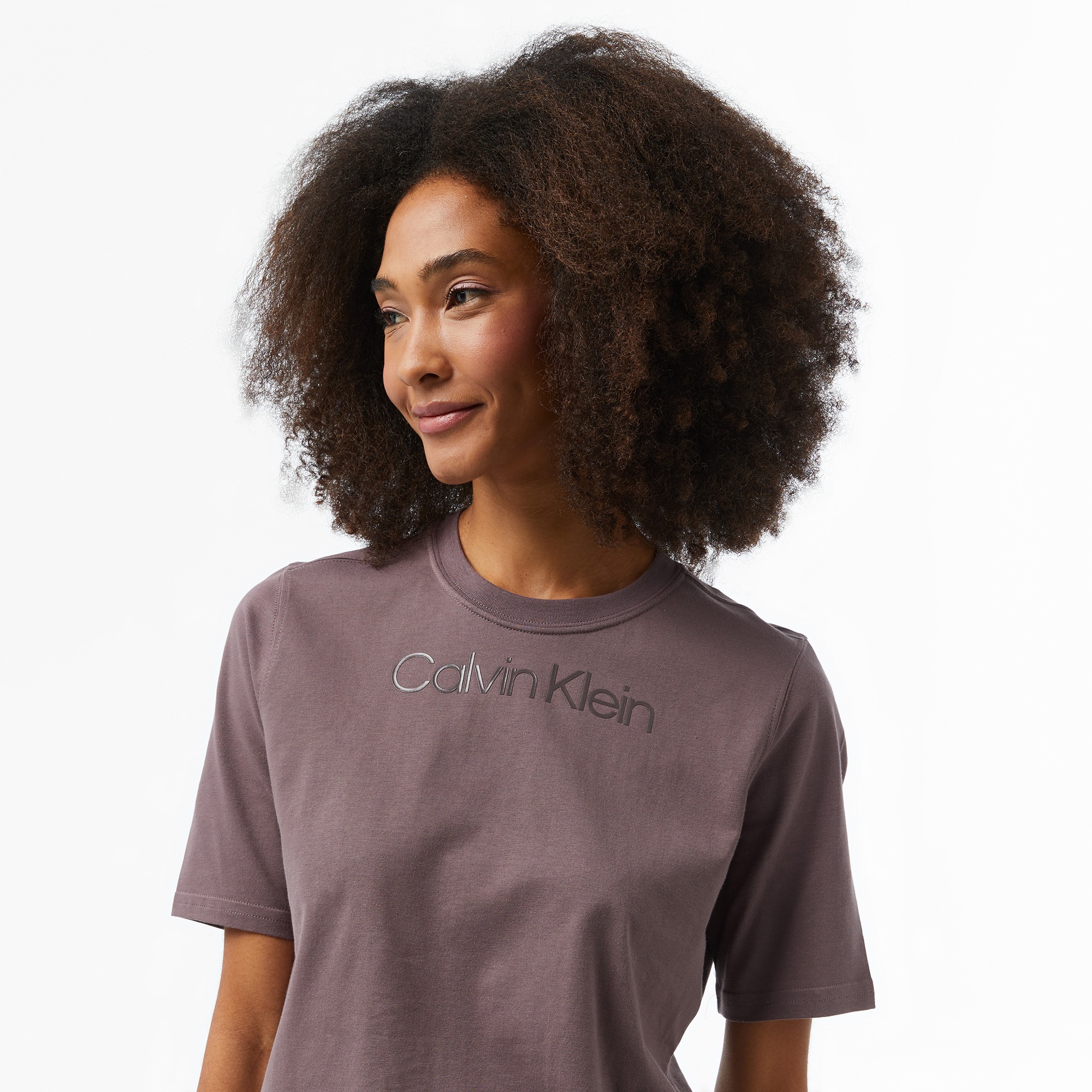 Calvin Klein Performance Kadın Kahverengi T-Shirt