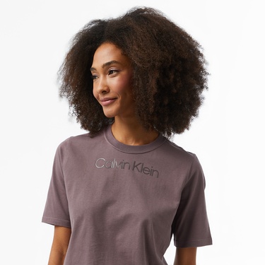  Calvin Klein Performance Kadın Kahverengi T-Shirt