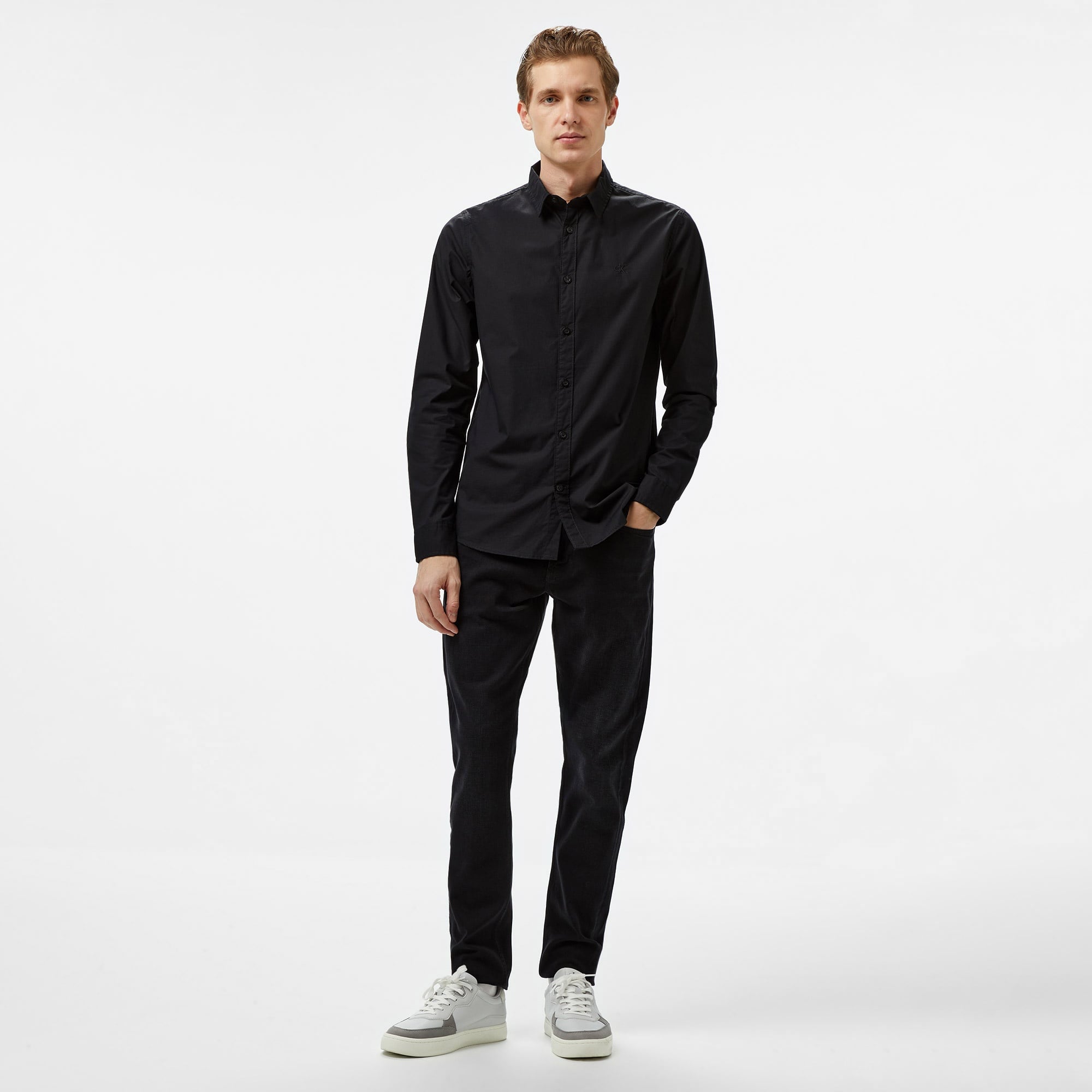 Calvin Klein Erkek Siyah Gömlek