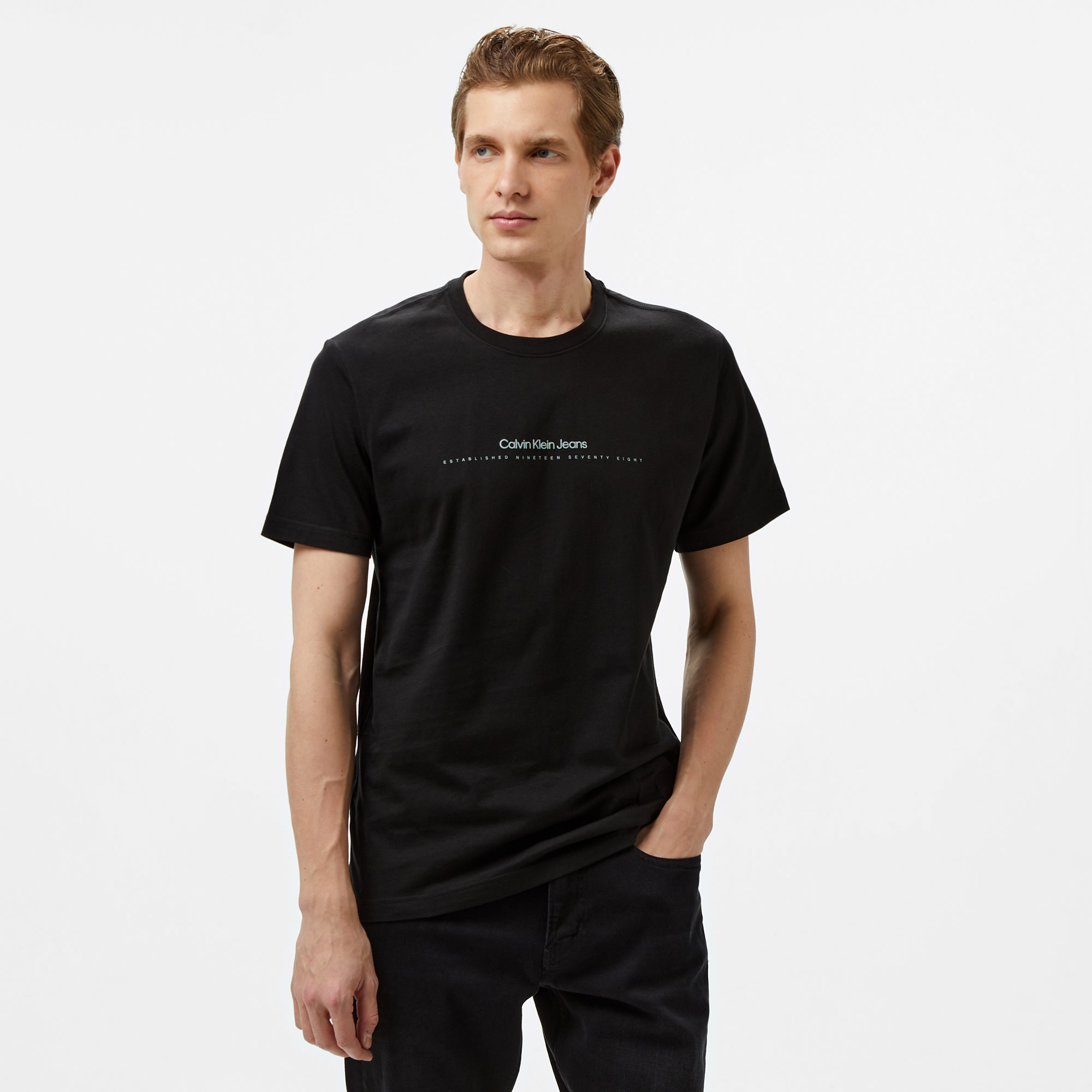 Calvin Klein Minimal Logo Erkek Siyah T-Shirt