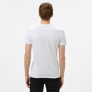  Calvin Klein Two Tone Institutional Erkek Beyaz T-Shirt