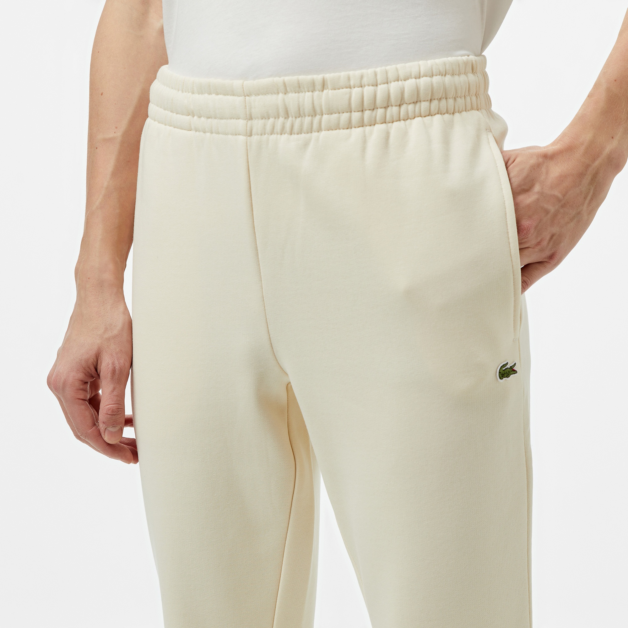 Erkek Slim Fit Krem Eşofman Altı