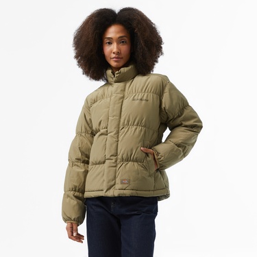  Dickies Scobey Puffer Kadın Yeşil Mont
