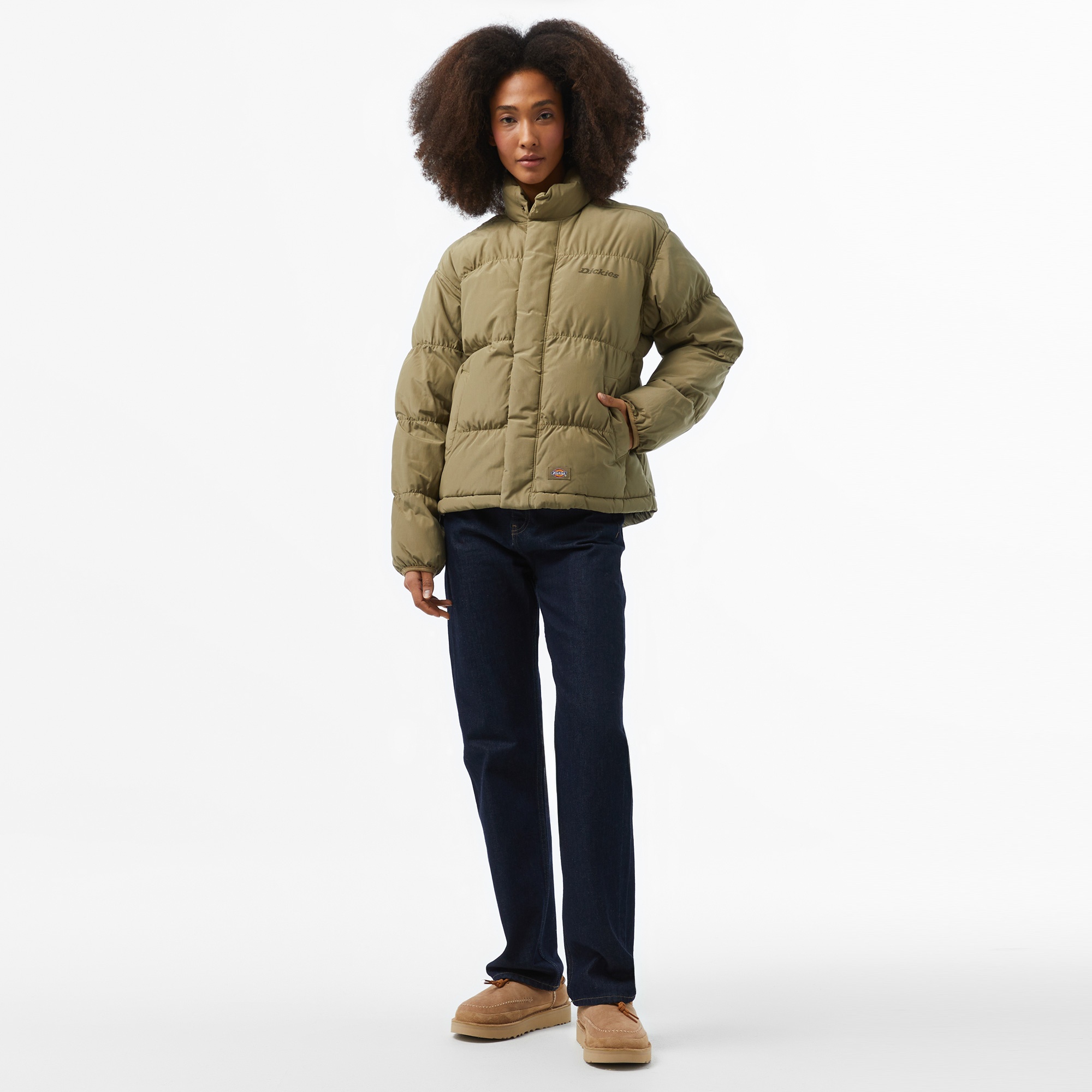 Dickies Scobey Puffer Kadın Yeşil Mont