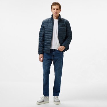  Calvin Klein Quilt Erkek Lacivert Ceket
