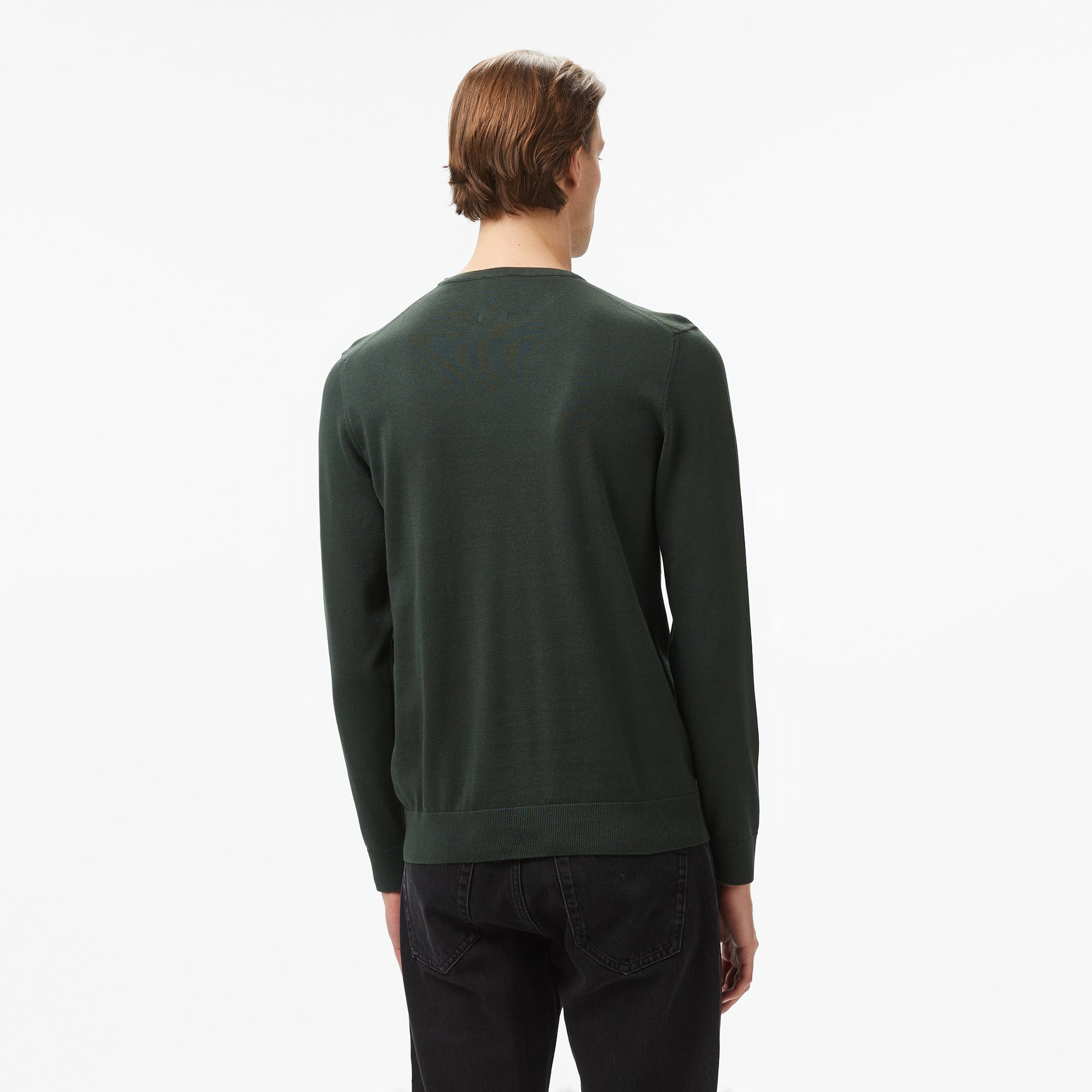 Calvin Klein Cotton Silk Blend Erkek Yeşil Kazak