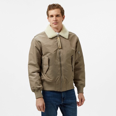  Calvin Klein Jeans Aviator Sherpa Erkek Kahverengi Ceket