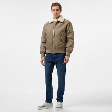  Calvin Klein Jeans Aviator Sherpa Erkek Kahverengi Ceket
